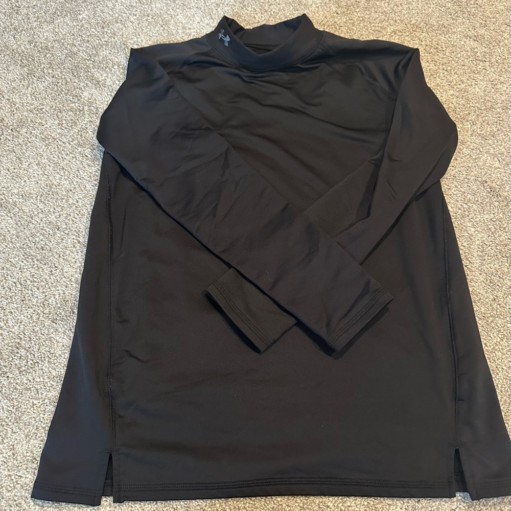 Under Armour Black ColdGear Turtleneck, mockneck